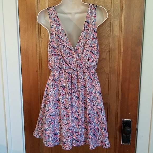 Lush, multicolored spaghetti strap dress, S - Picture 4 of 6